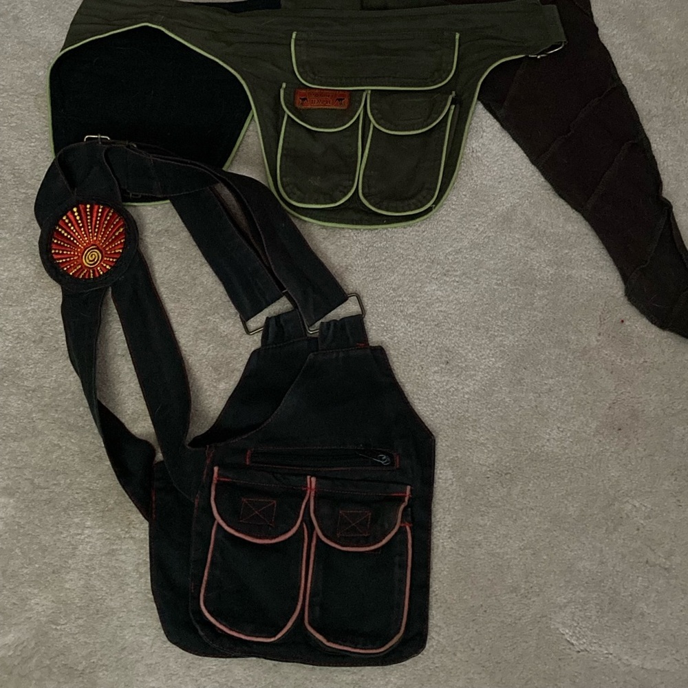 Monkey Temple Leaf Belt, Holster Bag and Hip Belt